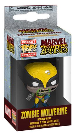 Figurine pop Wolverine Zombie - porte clés - Marvel Zombies - 1