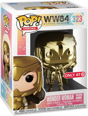 Figurine pop Wonder Woman Armure en Or - Chromé Or - Wonder Woman 1984 - WW84 - 1