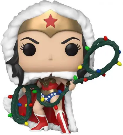 Figurine pop Wonder Woman avec Lasso Lumineux (Noël) - DC Super-Héros - 2