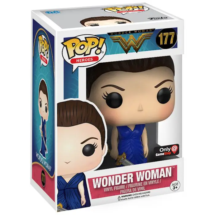 Figurine pop Wonder Woman blue gown - Wonder Woman - 2
