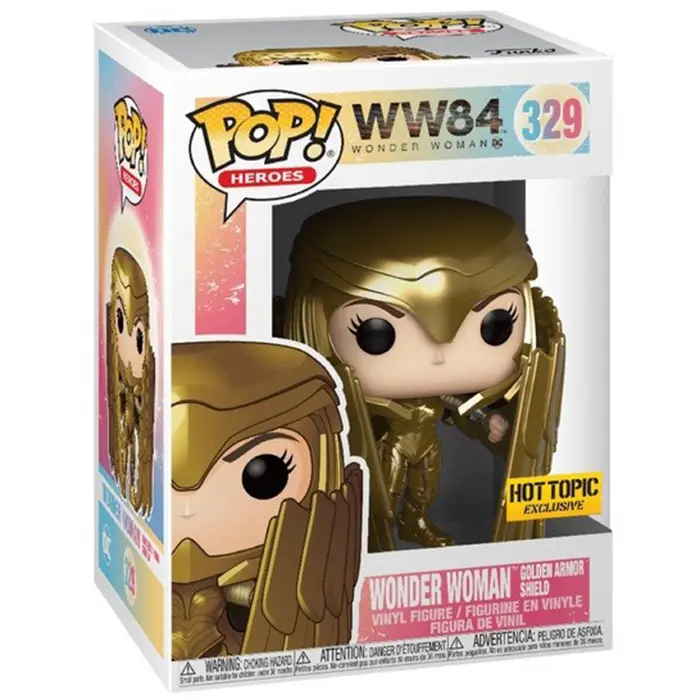 Figurine pop Wonder Woman Golden Armor Shield - Wonder Woman 1984 - WW84 - 2