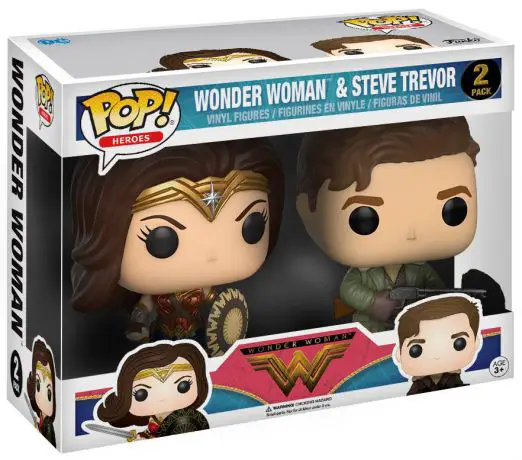 Figurine pop Wonder Woman & Steve Trevor - 2 Pack - Wonder Woman - 1