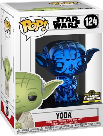 Figurine pop Yoda - Chromé Bleu - Star Wars : The Clone Wars - 1