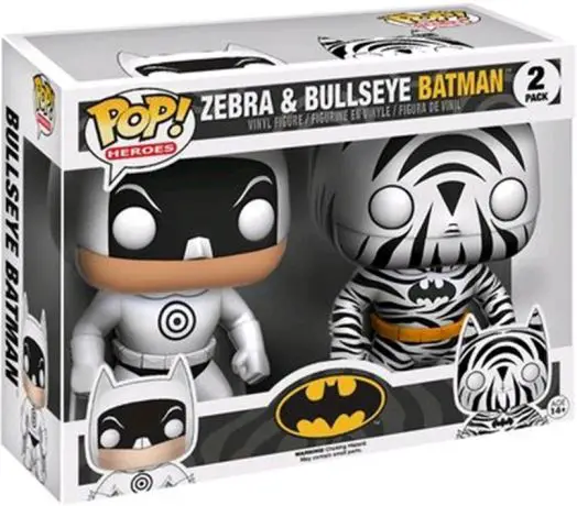 Figurine pop Zebra & Bullseye Batman - 2 pack - Batman - 1