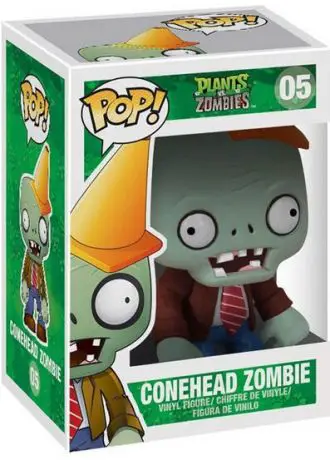 Figurine pop Zombie avec Cône sur la Tête - Plants VS Zombies - 1